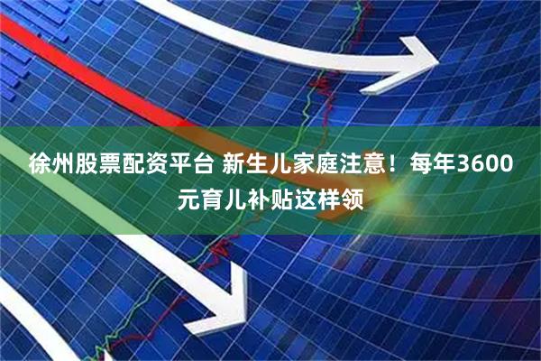 徐州股票配资平台 新生儿家庭注意！每年3600元育儿补贴这样领